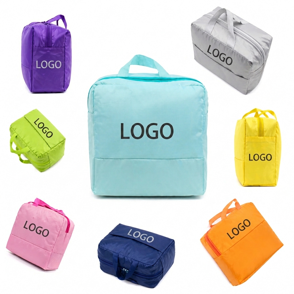 Dual-Compartment Moisture-Resistant Travel Organizer