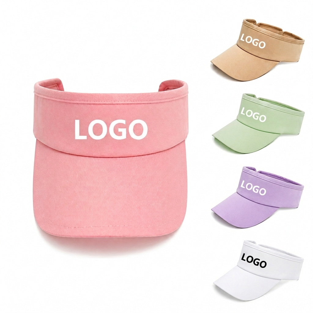 Adjustable Athletic Sun Visor with Breathable Open-Top Design