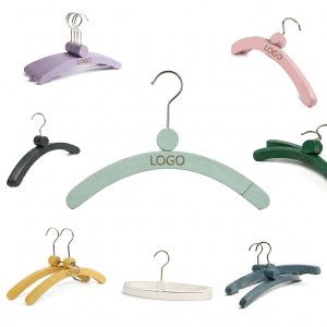 Vibrant Wooden Children's Clothing Hanger with 360-Degree Swivel Hook